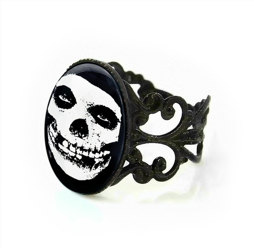 Misfits Glenn Danzig Crimson Skull Adjustable Horror Punk Filigree