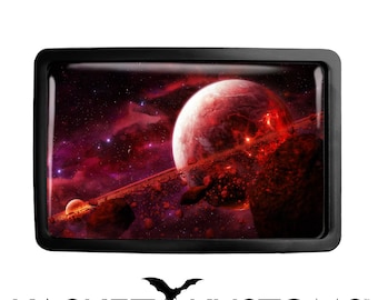 Red Planet Belt Buckle - Alien Fantasy Space Landscape Sci-fi Belt Buckle - 804