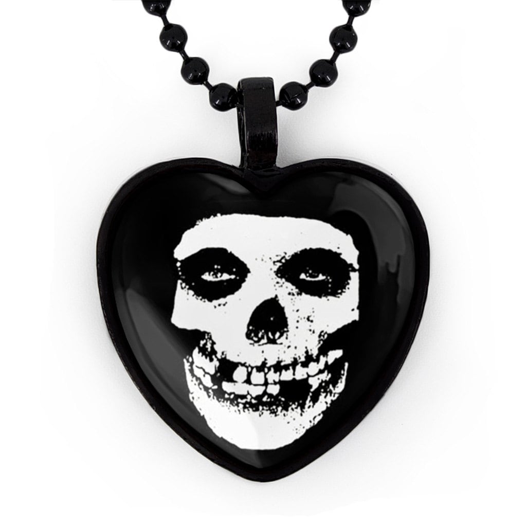 ★PEARLY MORE★ Black Heart Pendant Ball Chain Necklace Black Heart Pendant Necklace | ISHINEE Jewelry
