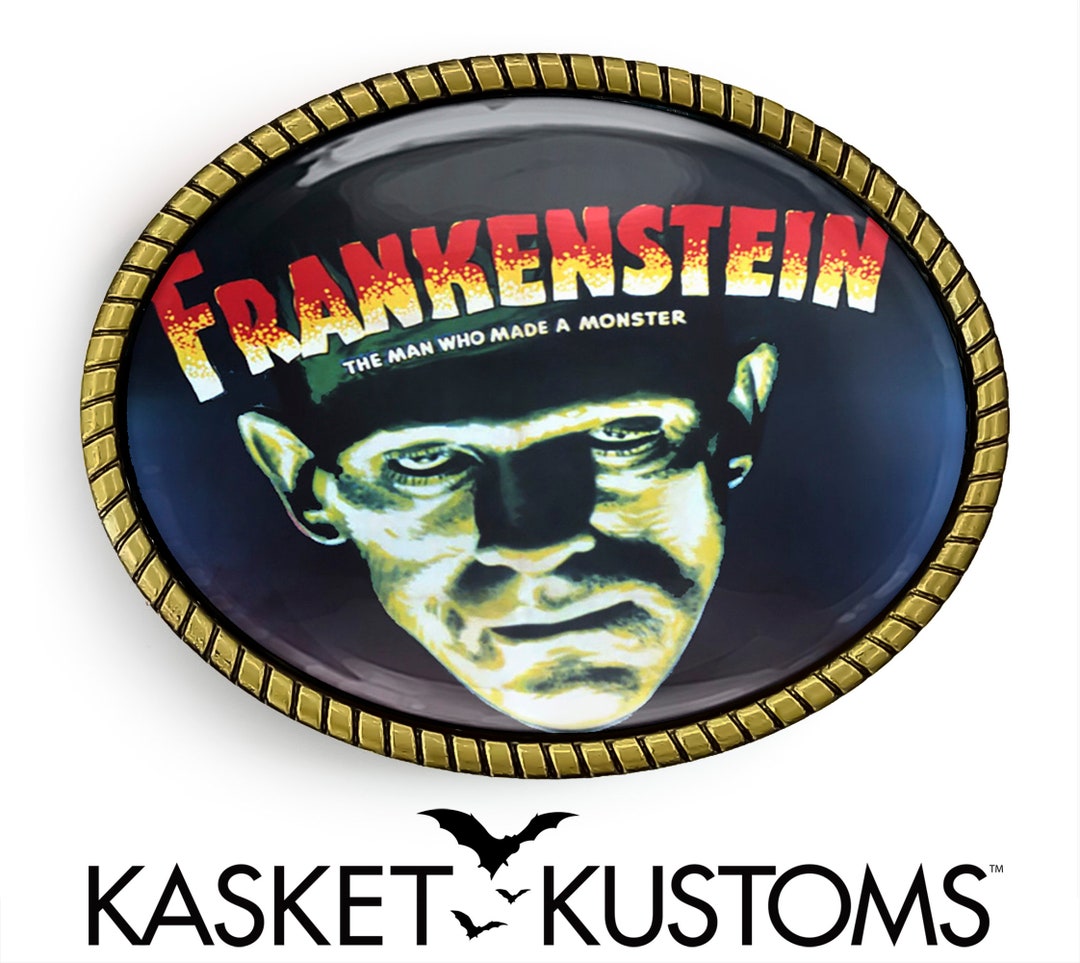 Frankenstein Belt Buckle - Universal Monsters Horror Movie Buckle