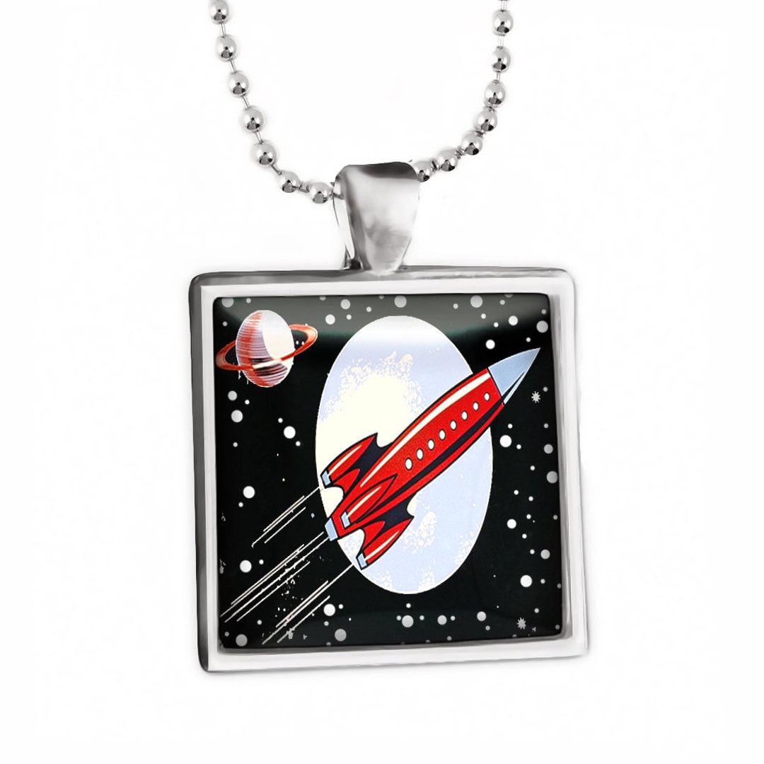 シルバー レトロ おもちゃ ロケット 宇宙船 SF ファンタジー 