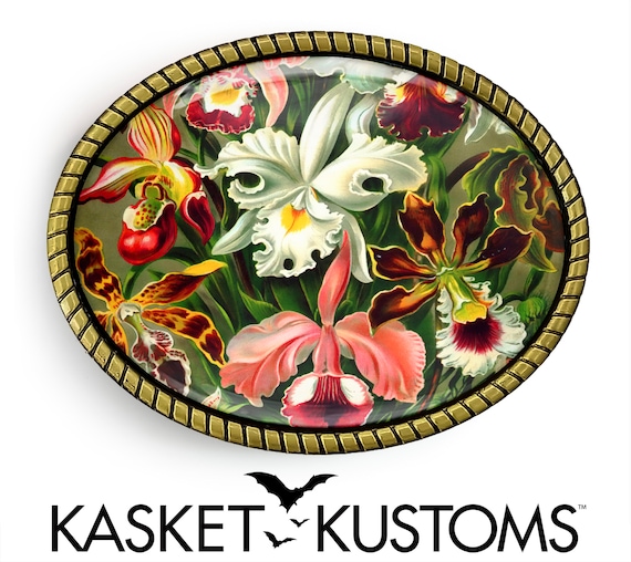 Victorian Floral Belt Buckle - Vintage Flowers Gold or  display picture 1