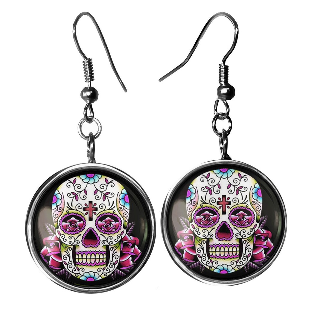 HEREER Tag Der Toten Masken Set – 2 Stück Vollgesichtsmaske Sugar Skull, Halloween & Cosplay