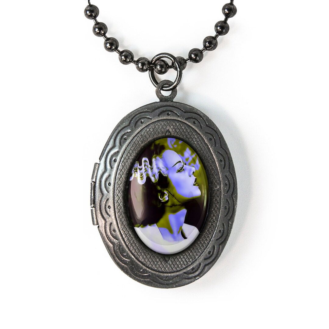 Gunmetal Gothic Bride of Frankenstein Horror Icon Keepsake Halloween