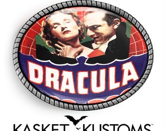 Dracula Vampire Belt Buckle - Universal Monsters Horror Movie Buckle - 157