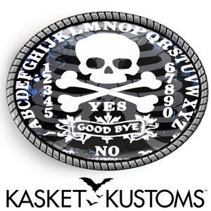 Ouija Board Belt Buckle - Skull & Crossbones Horror Halloween Belt Buckle - 44