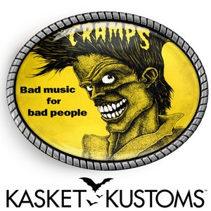 The Cramps Belt Buckle - Rockabilly Punk Band Poster Art Artisan Buckle - 603