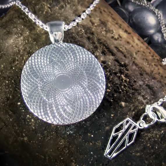 Opal Spiral Pendant – Super Silver