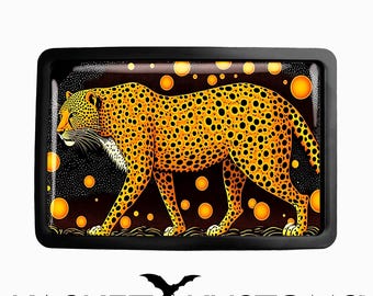 Leopard Belt Buckle - Jungle Animal Painting Art Handmade  display picture 2