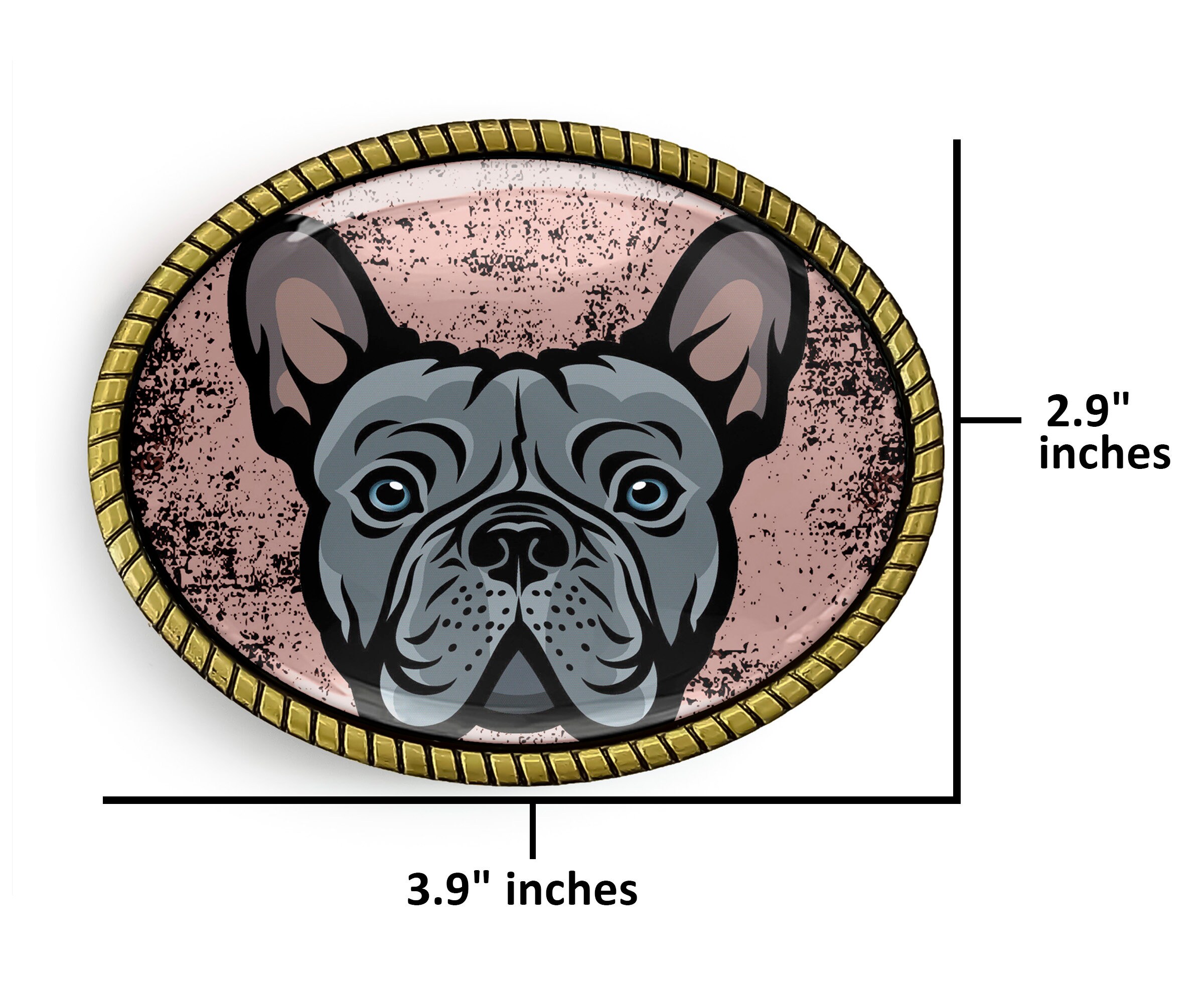 Bulldog Bling Belt Buckle Handmade Bulldog Belt Buckle - Etsy main image 3
