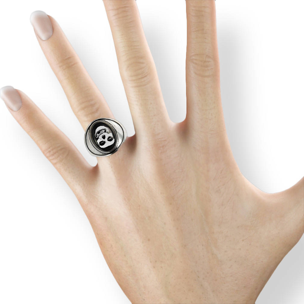 Misfits Crimson Skull Ring - Horror Punk Glenn Danzig Antique