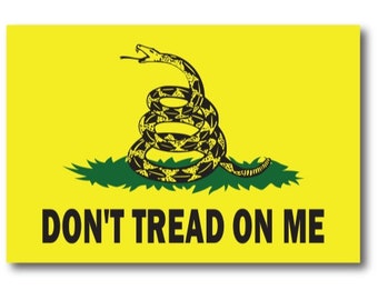 Gadsden flag decal | Etsy
