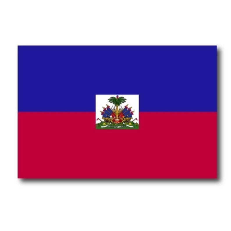 Speedy Pros Haiti Flag License Plate Frame - Heavy Duty Zinc Metal Car Tag Holder Black