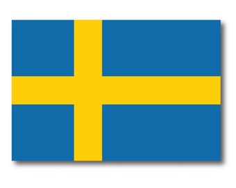 Sweden Swedish Flag Car Magnet Decal 4 x 6 Heavy Duty for Car Truck SUV