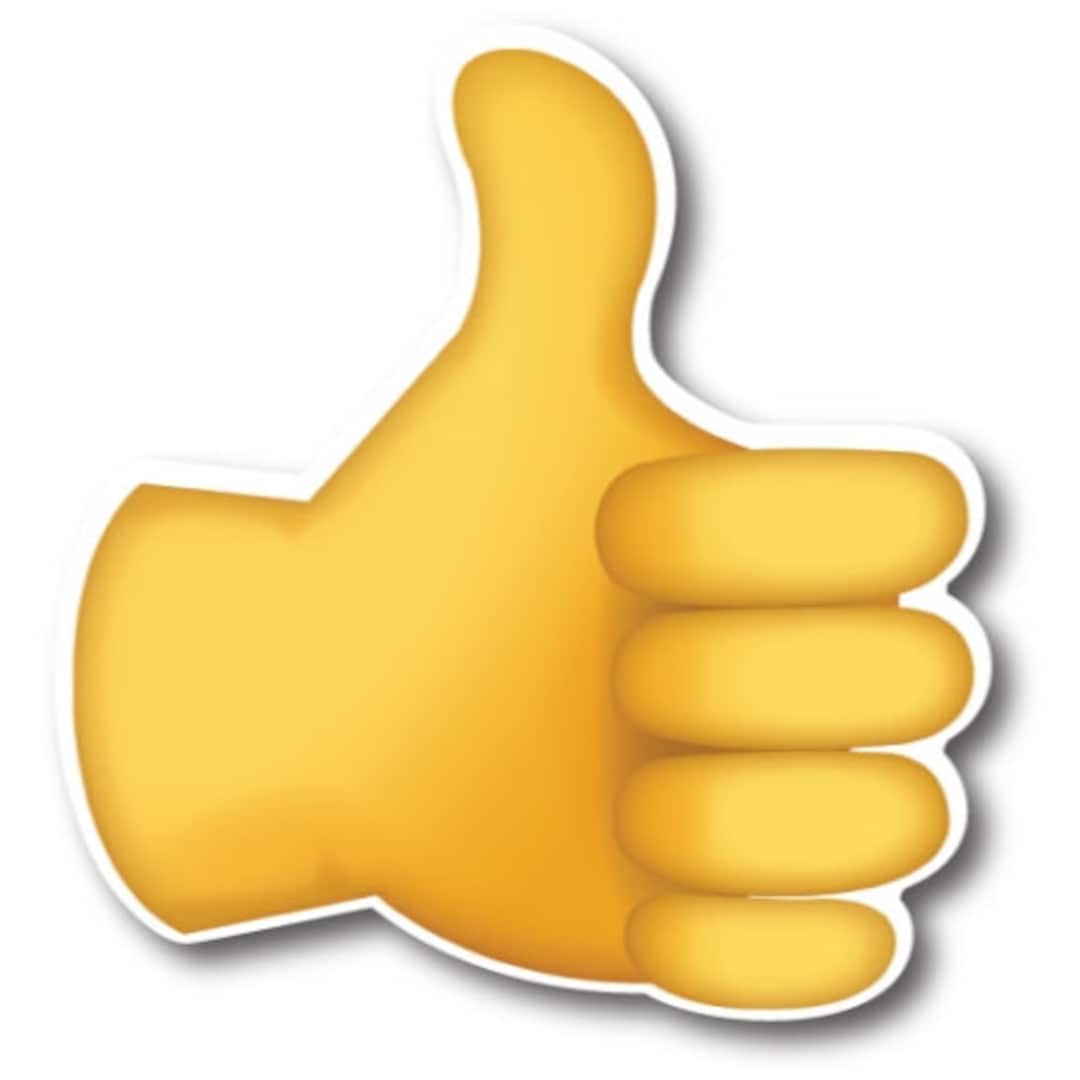 Thumbs up Hand Emoji Etsy