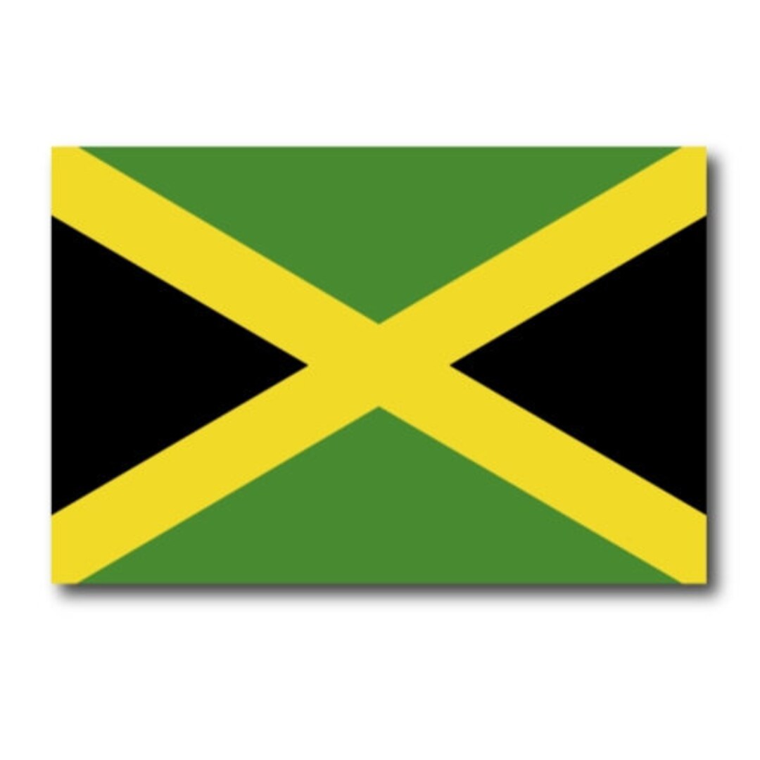 Jamaica Jamaican Flag Car Decal 4 X 6 Heavy Duty for Car Truck