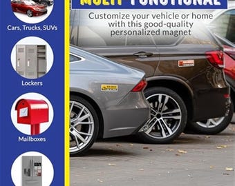 Magnet Me Up “Give Me Space”, Funny New Driver Car Magnet, 3x8 Inch, 2 Pack