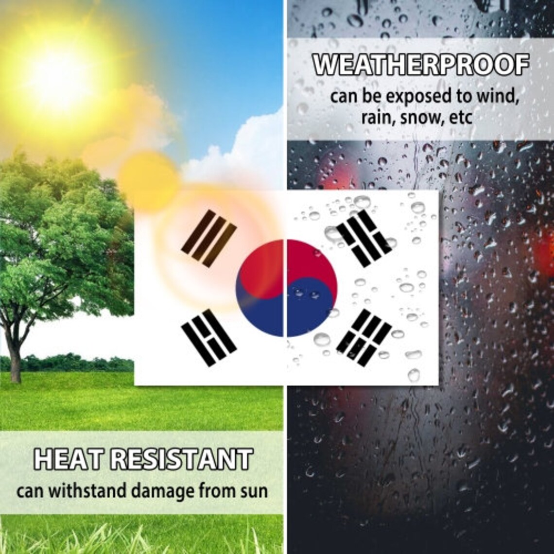 South Korea Flag Car Decal 4 X 6 Heavy Duty for Car Etsy