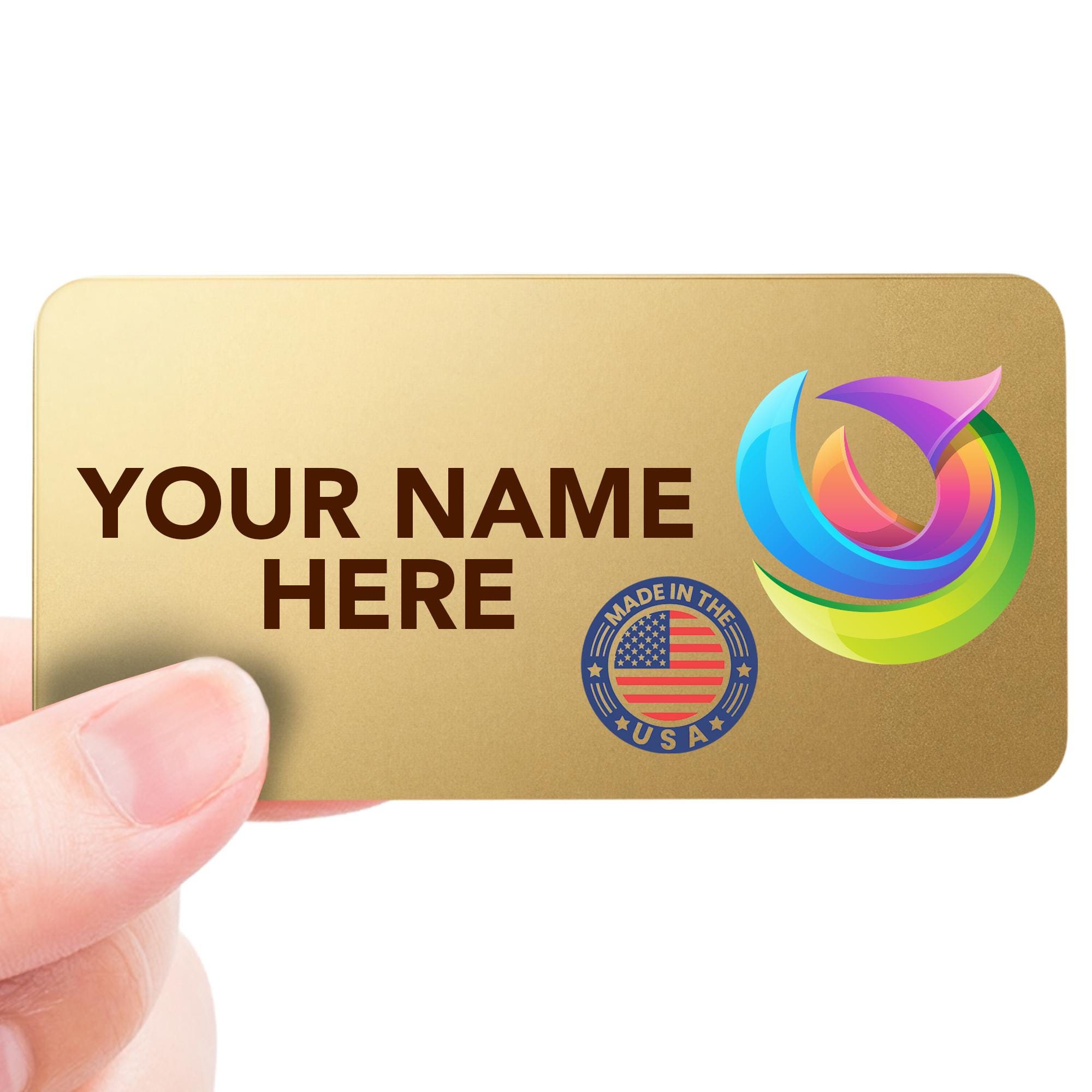 Magnet Me up Custom Plastic Name Tag Badge 1.5