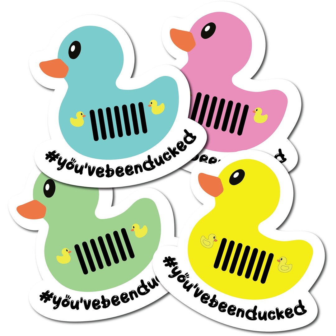 You've Been Ducked - Set 35 Etichette Per Anatre Di Gomma Con Elastici