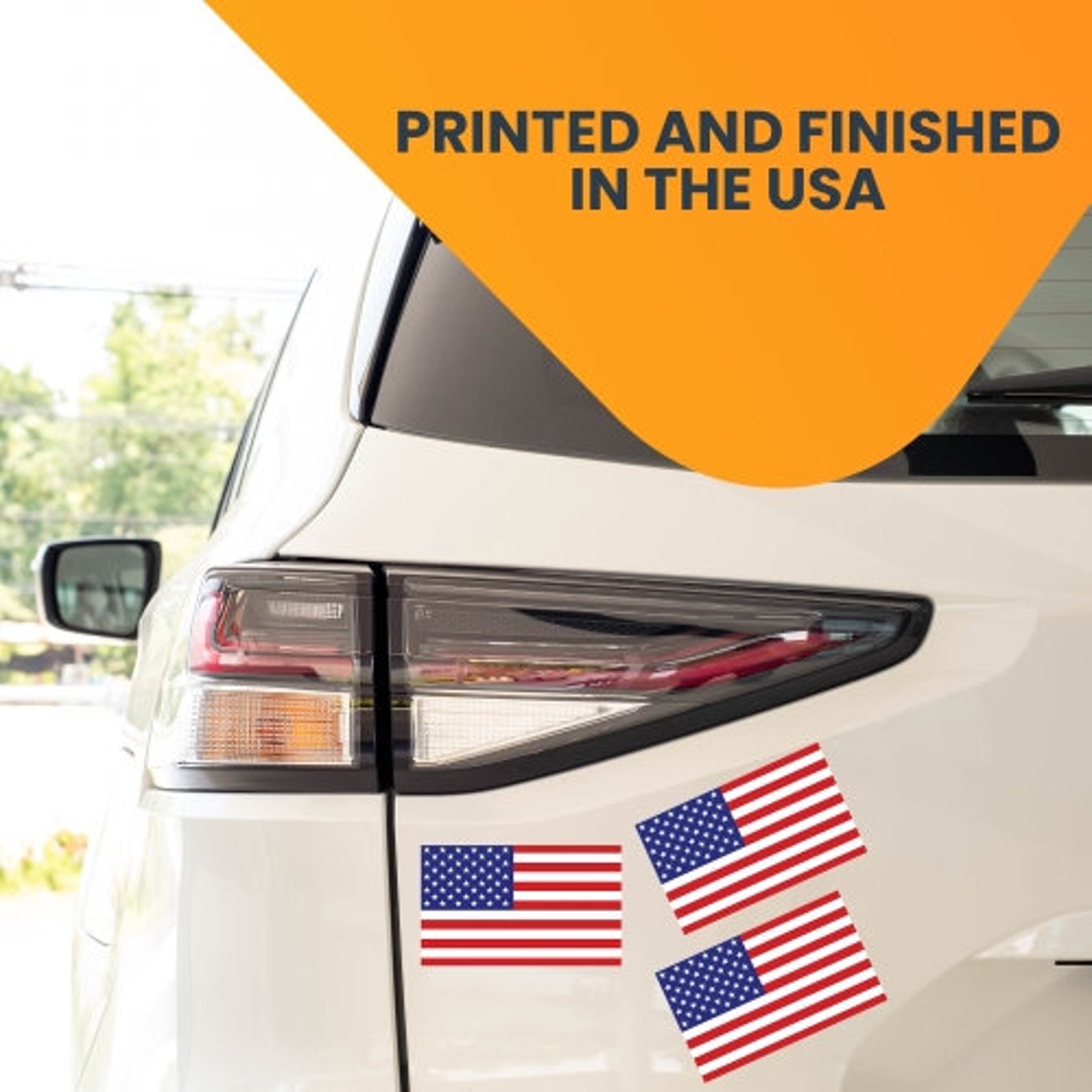 American Flag Car Magnets 5 Pack 2-3/4 X 4 Decals - Etsy