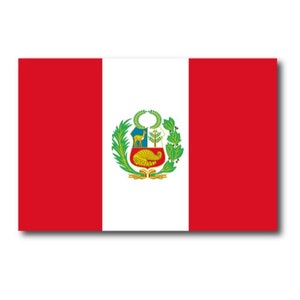 Peru Peruvian Flag Car Magnet Decal - 4 x 6 Heavy Duty for Car Truck SUV …