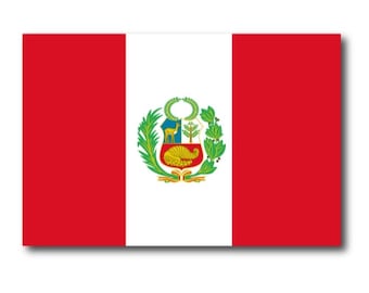 Peru Peruvian Flag Car Magnet Decal - 4 x 6 Heavy Duty for Car Truck SUV …