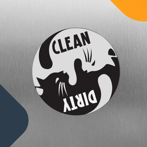 Dishwasher Clean Dirty Etsy