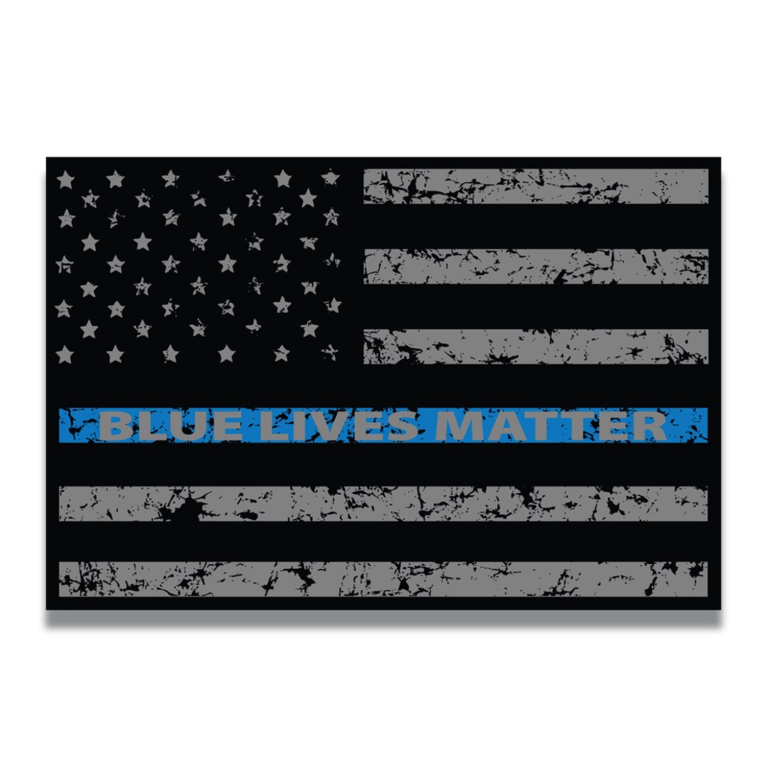 Aazon.co: Agnet E Up Thin Blue Line Aerican Flag And Aerican Flag - View #7