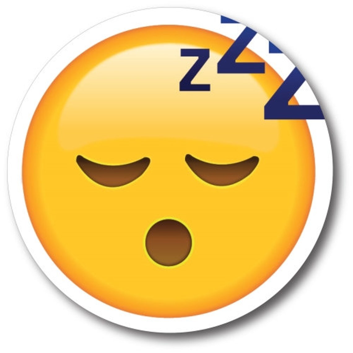 Sleeping ZZZ Emoji 5 Round Decal Perfect for Car Etsy