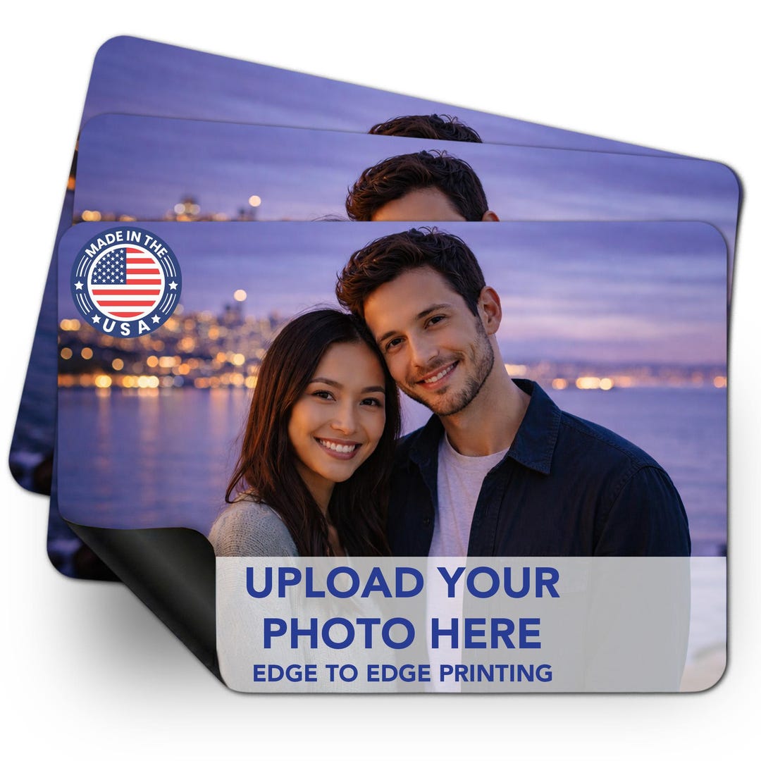 Custom Photo Magnets for Fridge 5x7 Inches Large, Personalized