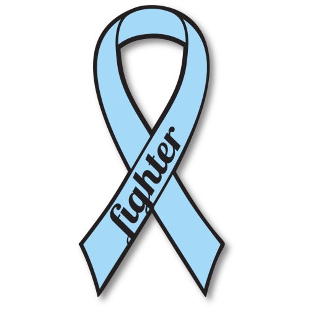 Aqua Prostate Cancer Fighter Ribbon Car Magnet Decal Heavy Duty ...