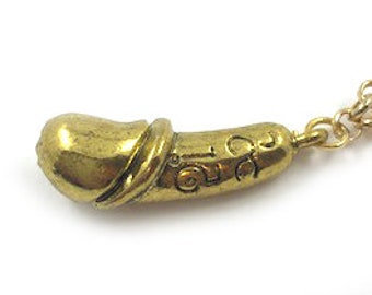 Necklace with a phallus pendant