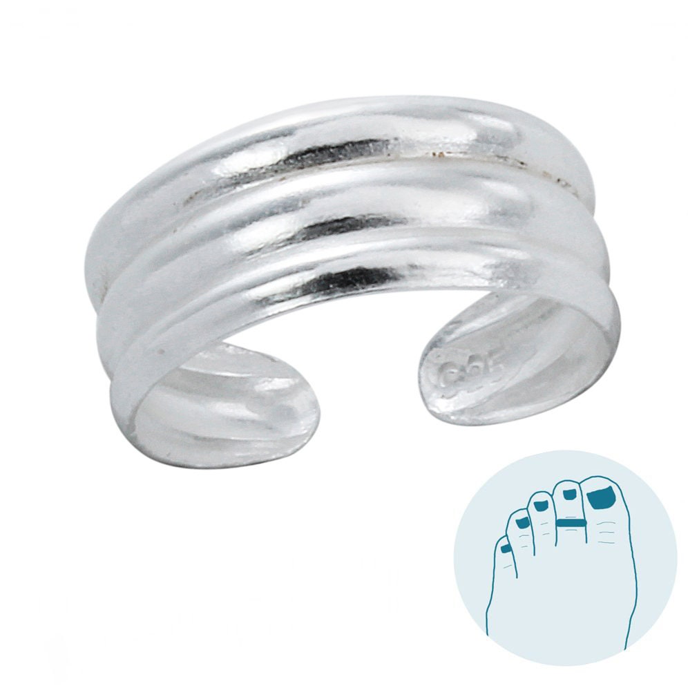925 Sterling Silver Toering Toe Ring Toerings Toe Rings - Etsy