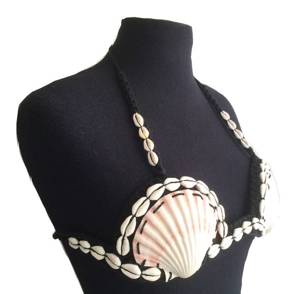 Black BH top of shell and cowrie shells