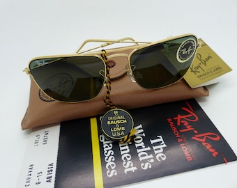 Vintage B & L Ray Ban L0226 Wohnwagen Arista G-15 52 mm New Old Stock Classic Metals