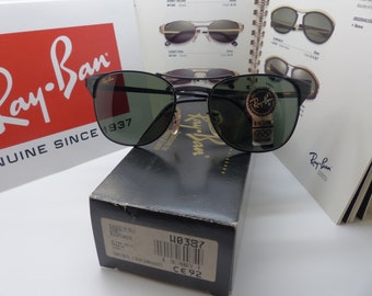 Okulary przeciwsłoneczne RayBan W0387 Signet soczewki G-15 nowe stare zapasy 52[]19 Vintage B&L