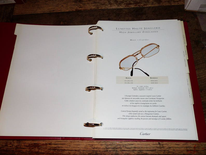 Cartier Lunettes/Eyewear Catalogue 