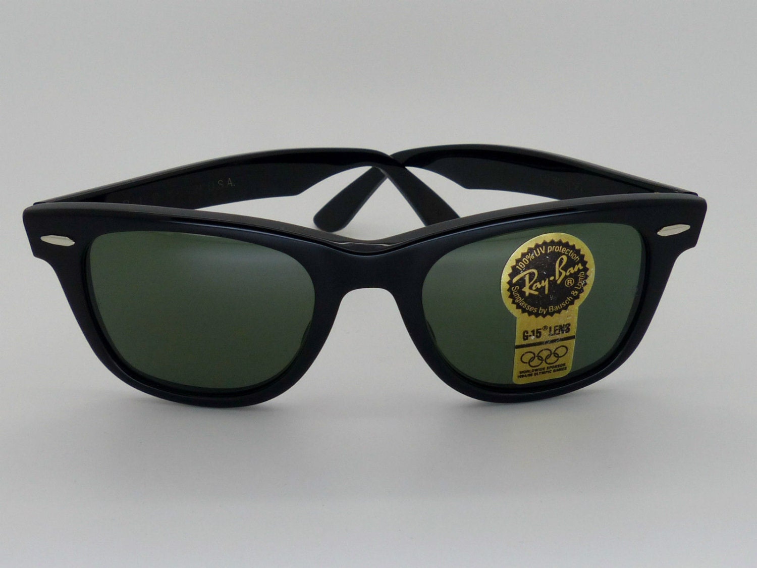 Rayban B\u0026L W0487 G15 Ebony Wayfarer 