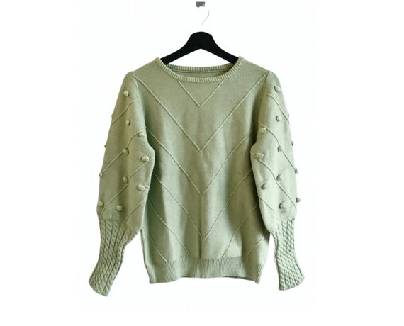 EXCELLENT CONDITION Vintage 80s mint green sweater