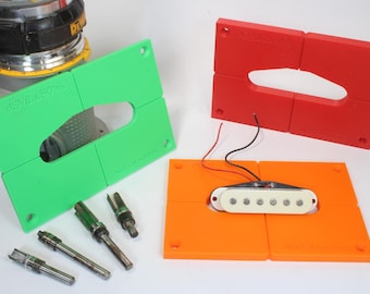 E-Gitarre Single Coil Single Coil Fräser Template - Synthesizer Style (3D Druck Datei)