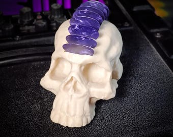 Skull Guitar Pick Plectrum Holder (Bone)