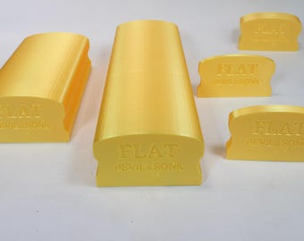 Set aus fünf Flachen Schleifblöcken (3D Druckdatei)
