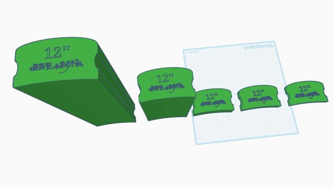Radius Blocks Design Set of Five 12” Fretboard Radius Blocks (3D Print File) - Etsy