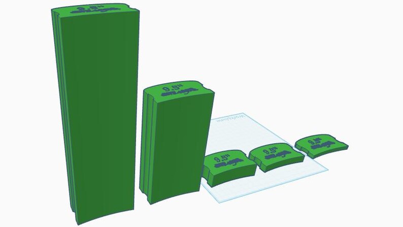 Radius Blocks Design Set of Five 9.5” Fretboard Radius Blocks (3D Print File) - Etsy