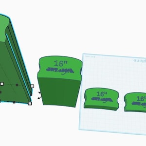 Juego de cinco bloques de radio de diapasón de 16” (archivo para impresión 3D)