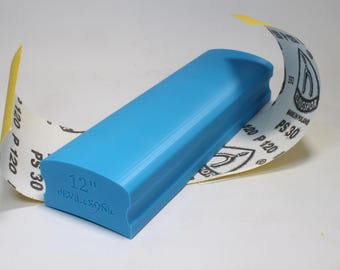 Gitaar toets radius schuurblok (250 mm lang) - 12"