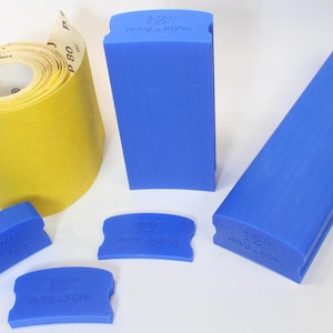 Set of five 12” Fretboard Radius Blocks (3D Print File)