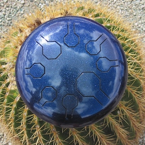 Stainless Steel Tongue Drum, Handpan, Steelpan - 10 Inch - Mini-Vibe – StarDust – 8 Notes – In Various Unique Scales - for Music and Therapy