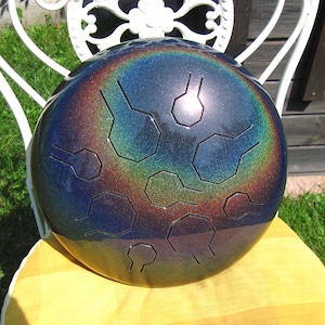Ultimate Healing Drum - Moonshine - Vibedrum -S - Solfeggio-F 528 Hz / D-Minor - 432 Hz - Edelstahl Tongue Drum, Handpan